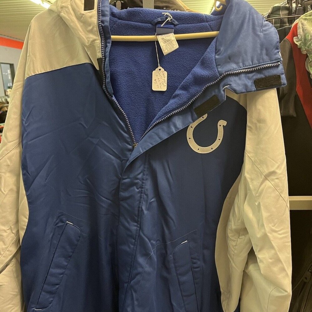 Brand New NFL Hooded “Colts” Jacket Size XL
